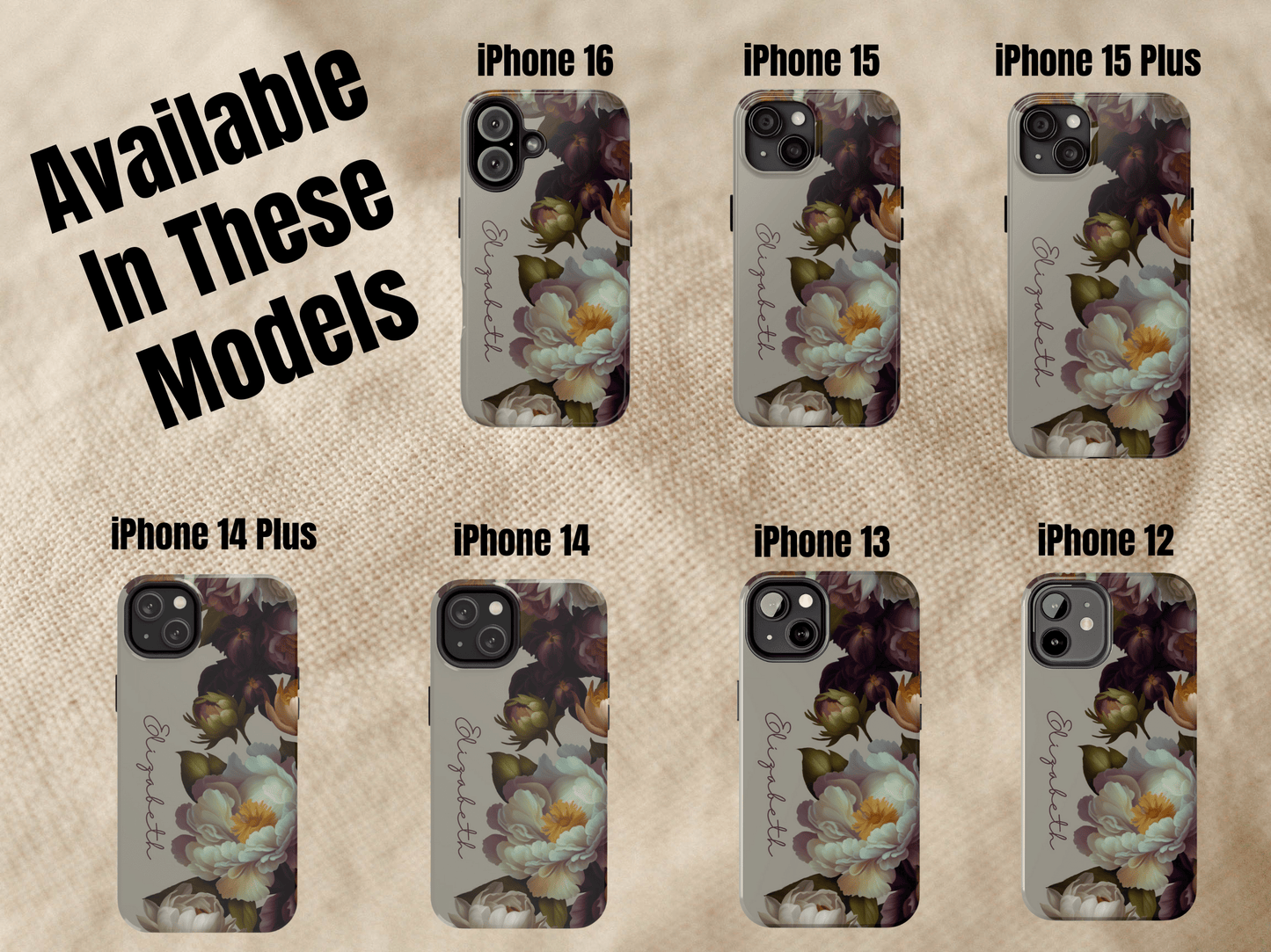 Personalized Botanical Floral Phone Case For Her