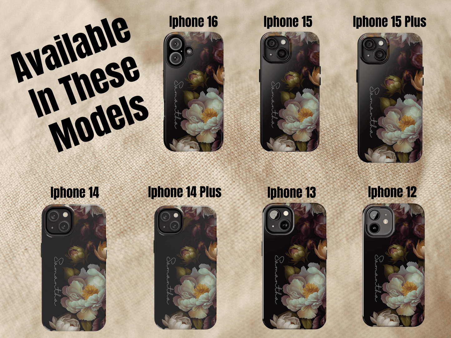 Personalized Botanical Floral Phone Case For Her